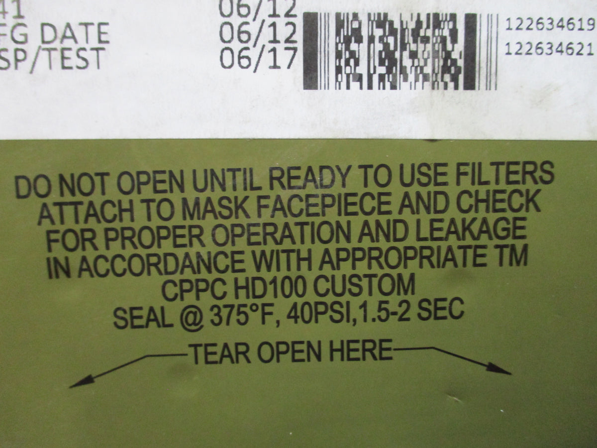 USGI Avon M61 filter sealed military collectible package dated 2012 - photo 5