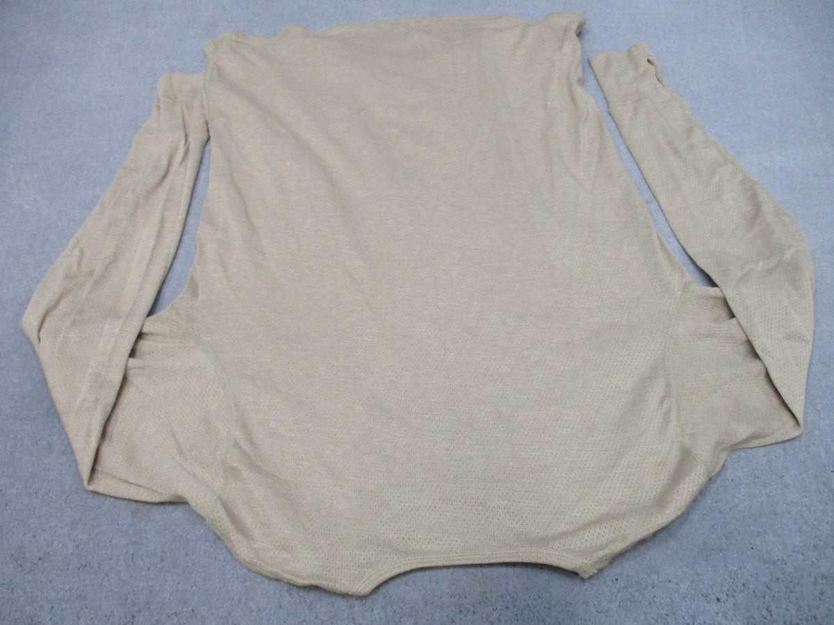 Peckham USGI Nomex FR Base Layer Shirt Large Regular Tan Army Undershirt New