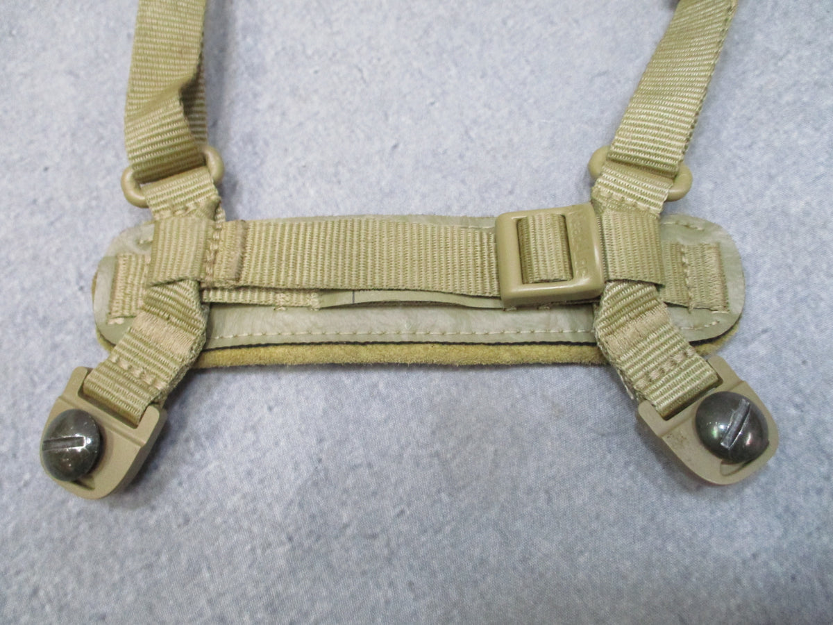 USGI ACH Improved H-Nape Helmet Chin Strap S-XL Tan Lions Services Retention