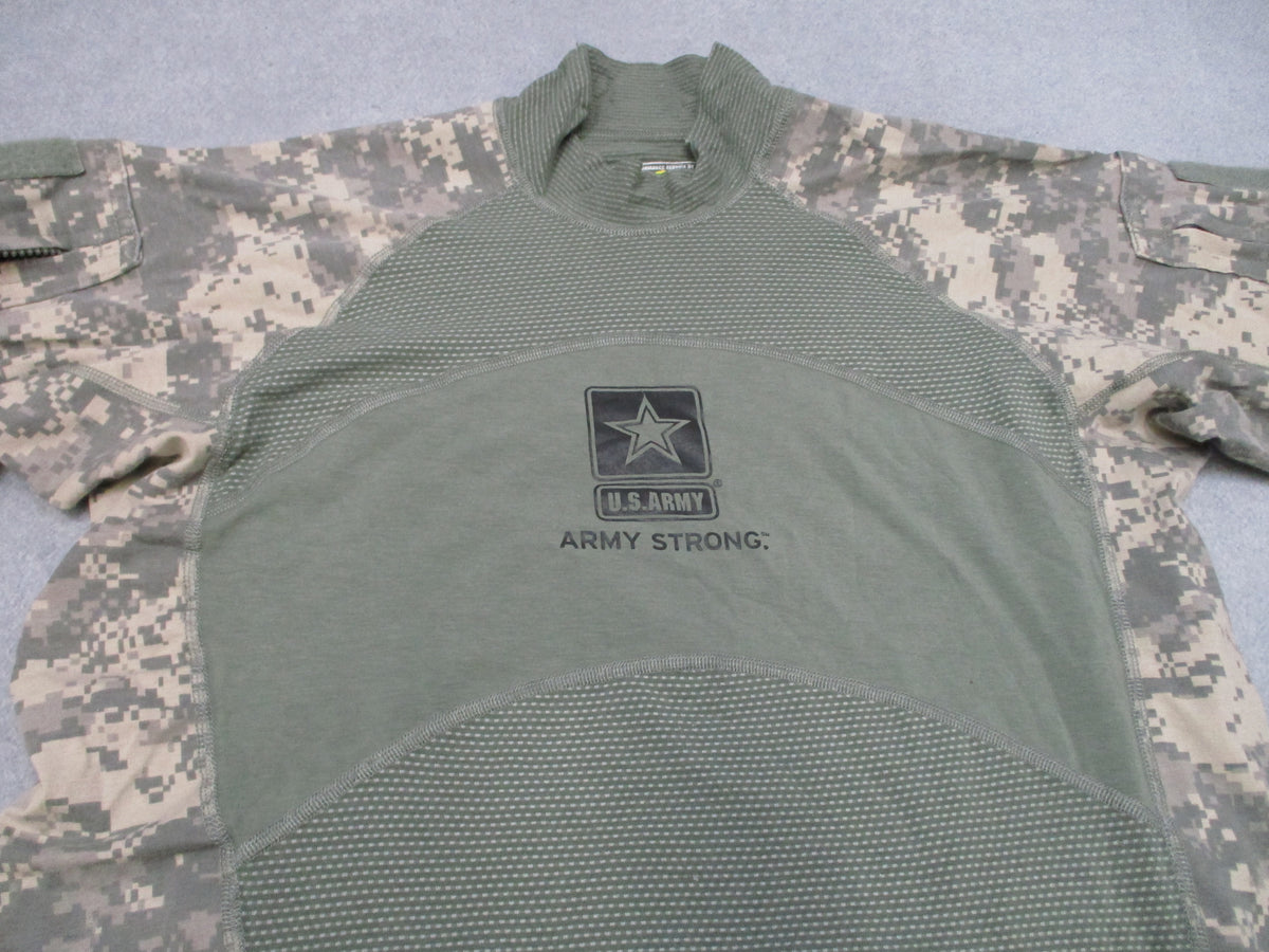 USGI Massif Army Combat Shirt Large UCP ACU Digital Camo Army Strong Logo GWOT
