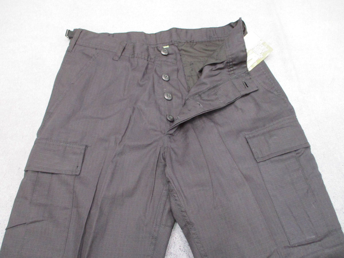 Rothco Black BDU Cargo Pants 100% Cotton Ripstop Tactical Military Style NWT