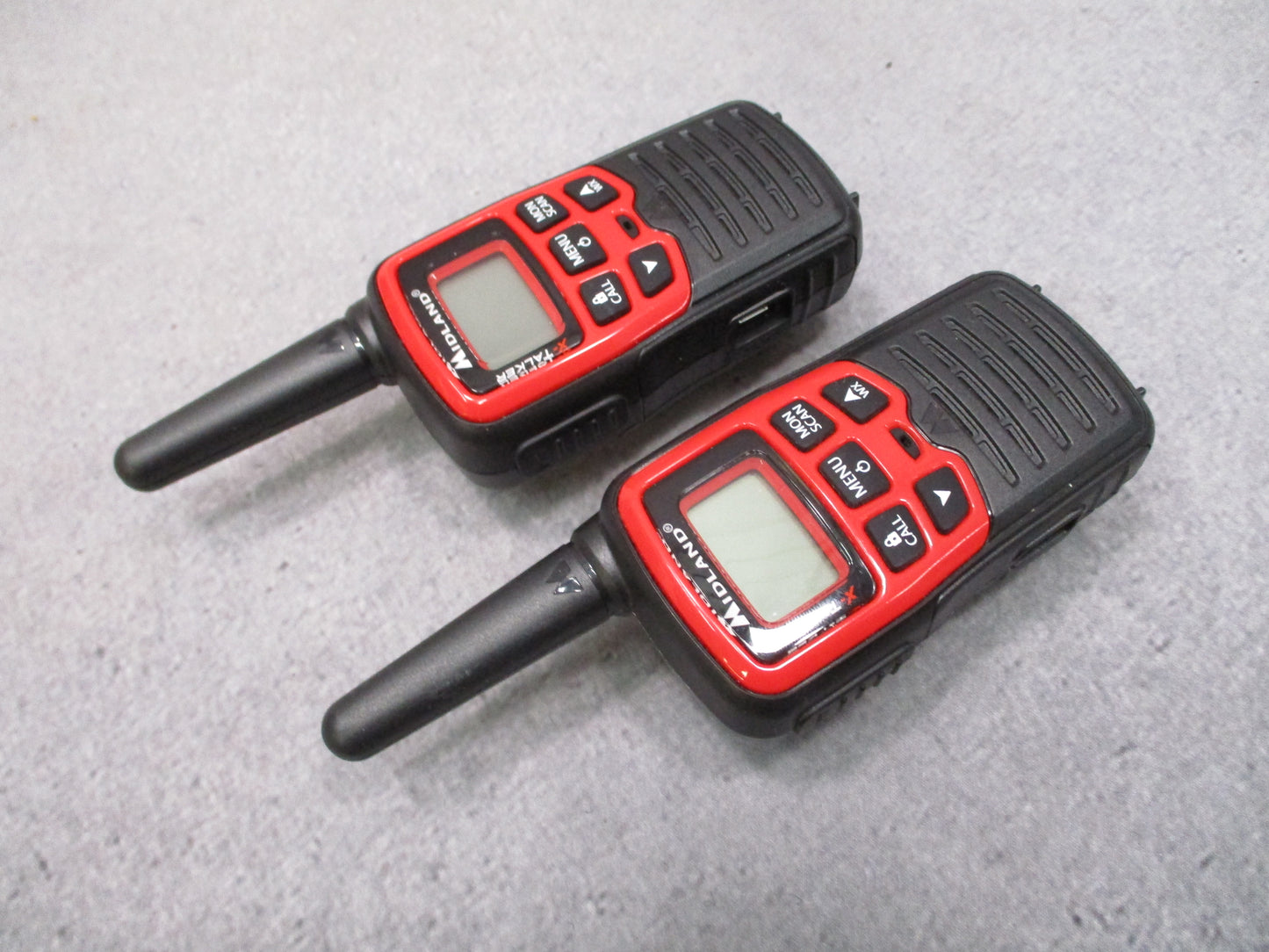 Midland EX37A X-Talker Walkie Talkies Pair Case Manuals Tested