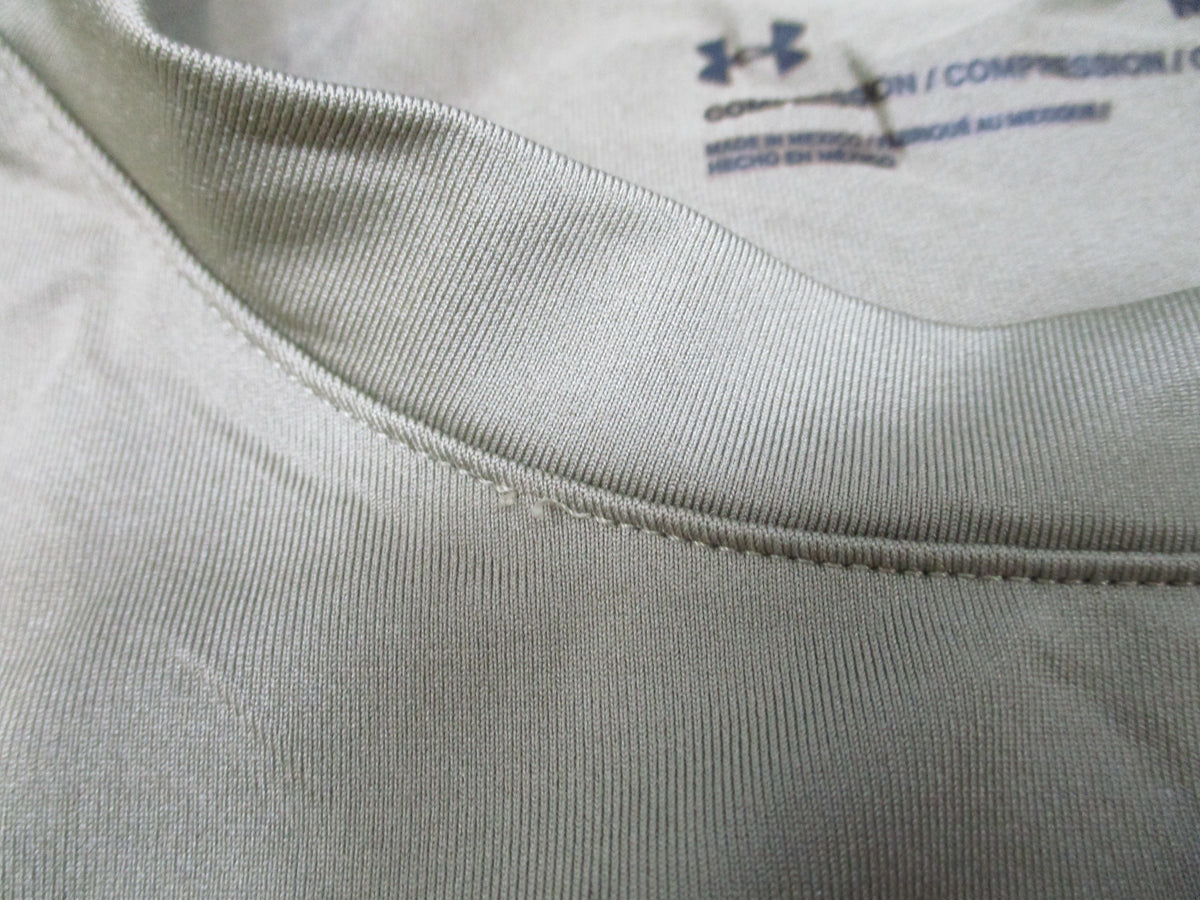 Under Armour Tactical HeatGear Compression Shirt Medium Tan 499 Short Sleeve