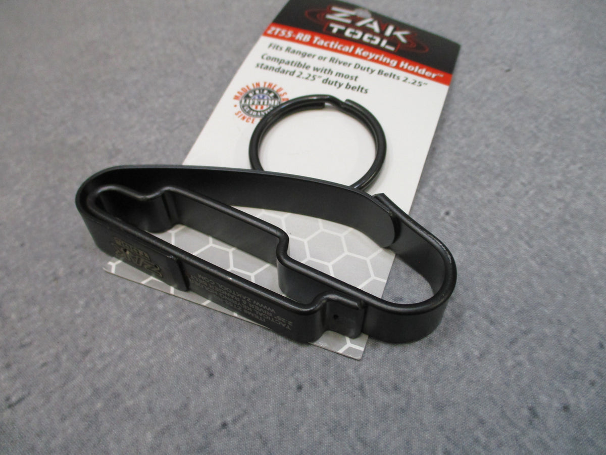 ZAK Tool ZT55-RB Tactical Key Ring Holder Black 2.25 Inch Ranger Duty Belt USA
