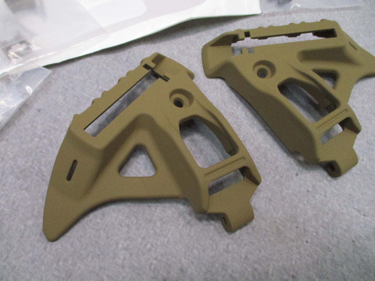 IHPS Helmet Accessory Rail Kit Coyote Brown Left Right Rails Spacers Screws