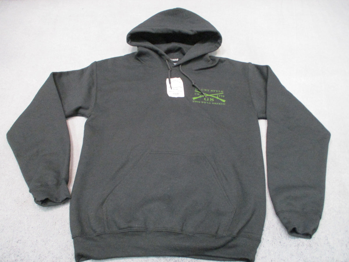 Grunt Style GS1824 Black Camo Flag Men's Hoodie Pullover Sweatshirt New NOS