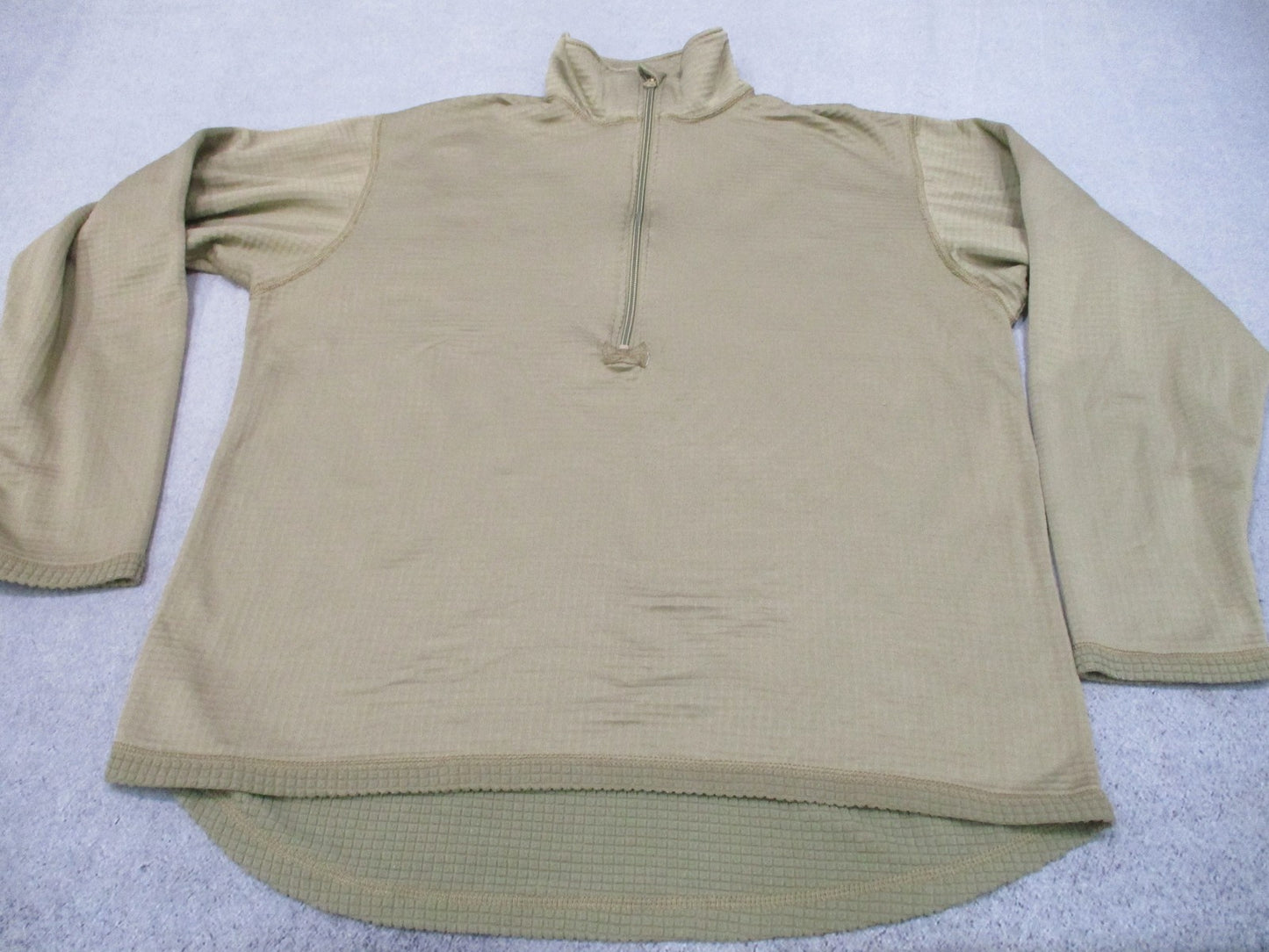 US Military ECWCS Gen III Level 2 Grid Fleece Pullover Tan Large Regular