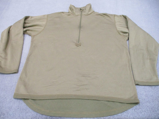 US Military ECWCS Gen III Level 2 Grid Fleece Pullover Tan Large Regular