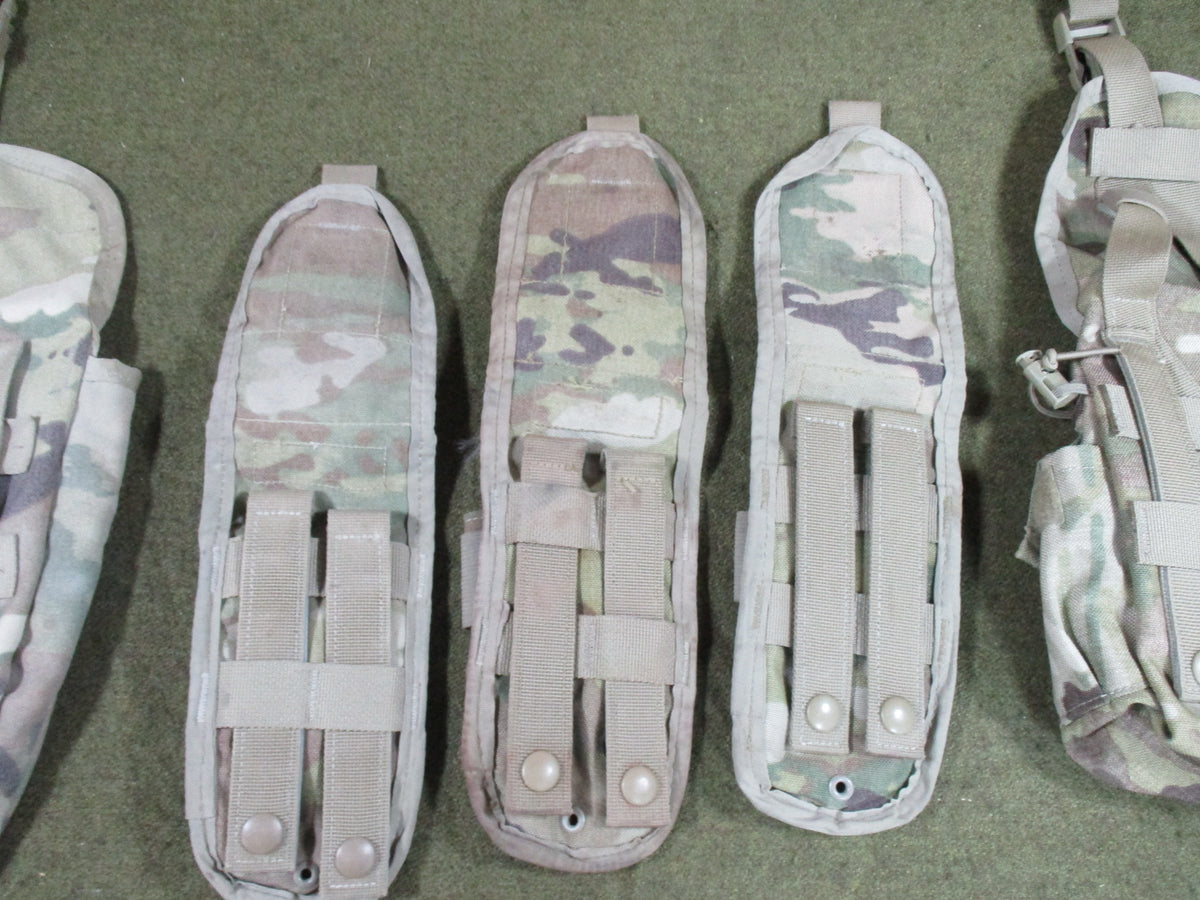 USGI OCP MOLLE II Pouch Lot 5 Pc E Tool Canteen 3 Double Magazine Army Surplus