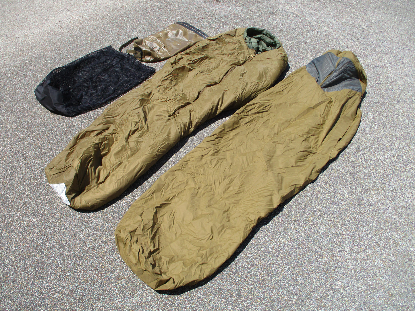 NEW USMC 3 Season Sleep System Long 4pc Bag Bivy Dry Bag Mesh Sack