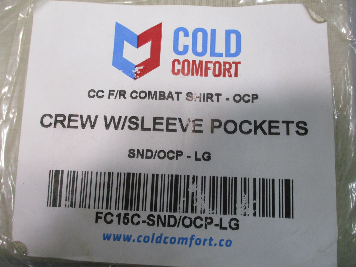 Cold Comfort FR Combat Shirt Multicam Large Sand USAF Flame Resistant NOS