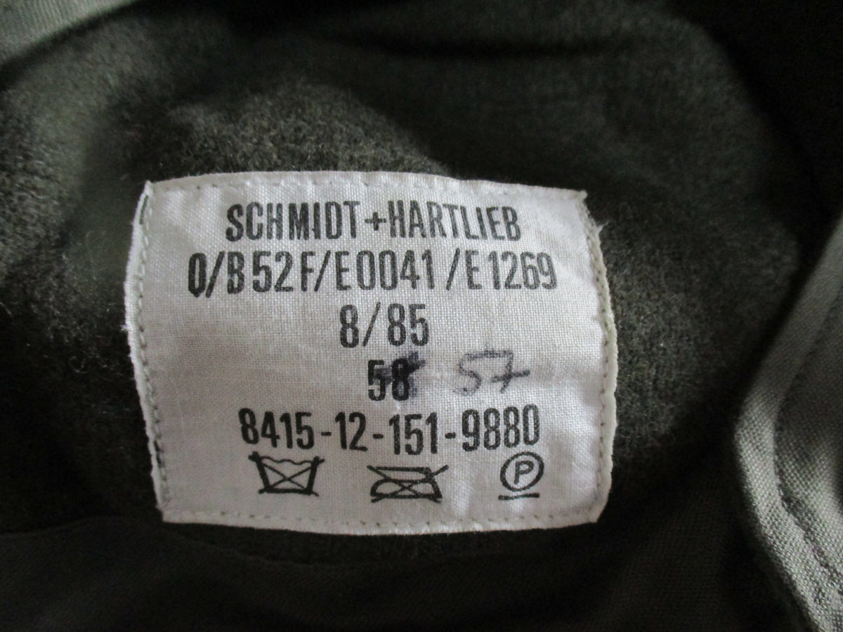 German Bundeswehr Winter Hat Size 57 Olive Green Ear Flap Cap Army Surplus