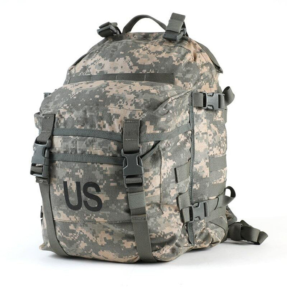 USED ARMY ISSUE ACU DIGITAL MOLLE II ASSAULT PACK w. STIFFENER 8465-01-524-5250