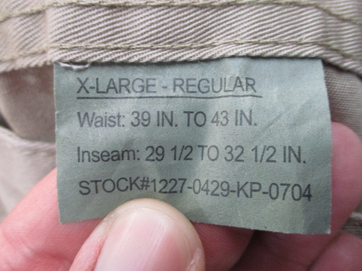 Rothco Khaki BDU Cargo Pants Tactical Trousers Military Fatigues 55/45 NWT