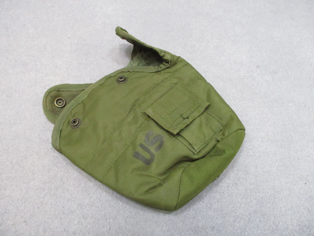 USGI LC-2 1 Quart Canteen Cover OD Green ALICE Clips 1978 Contract Vintage