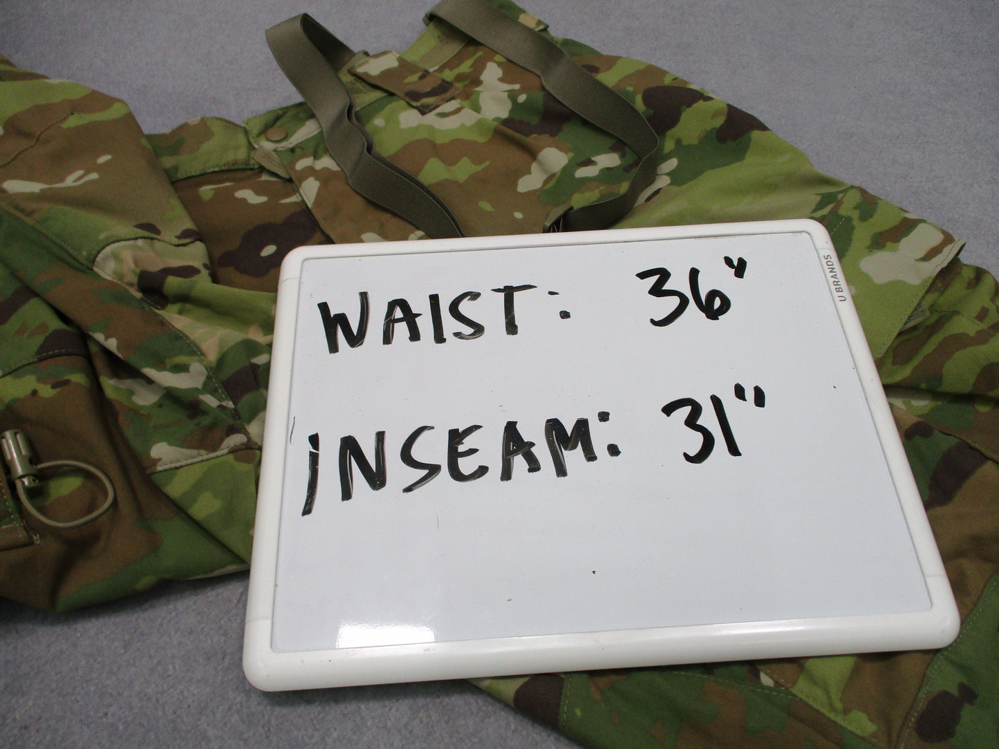 USED ARMY OCP SCORPION LEVEL 5 SOFT SHELL TROUSER COLD WEATHER PANTS MEDIUM/LONG