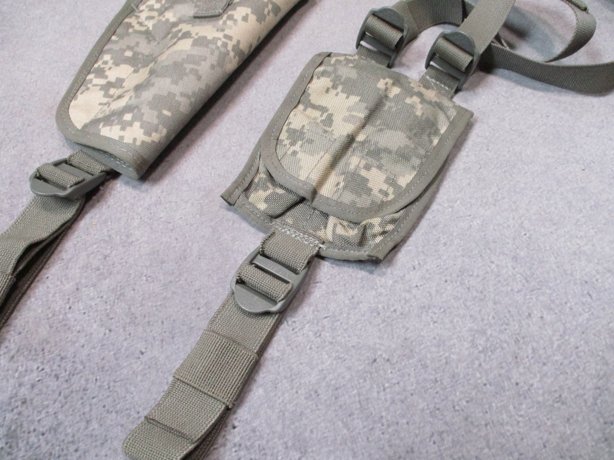 UCP ACU Digital Camo Shoulder Holster Universal Pistol Harness Double Mag Pouch - Centex Military Gear