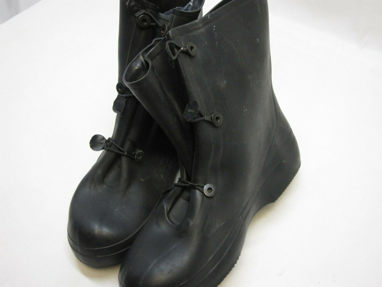 NEW USGI RUBBER OVERBOOTS MILITARY WET WEATHER OIL BOOT COVERS SLIP-ON SIZE: 12