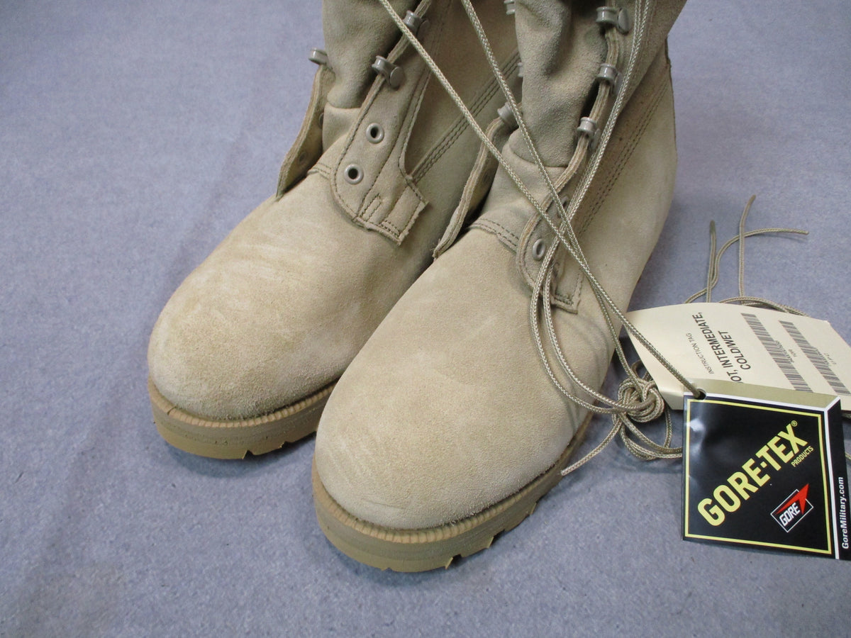 USGI Intermediate Cold Wet Boots Tan 10R NSN 8430-01-527-8293 NOS