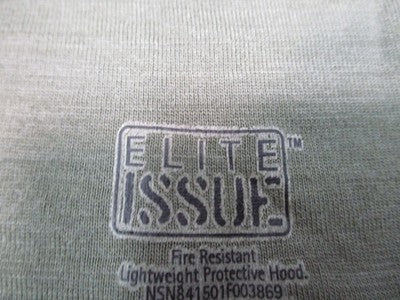 Elite Issue FR Balaclava Hood Grey Coyote Trim One Size USA Made Tactical NWOT