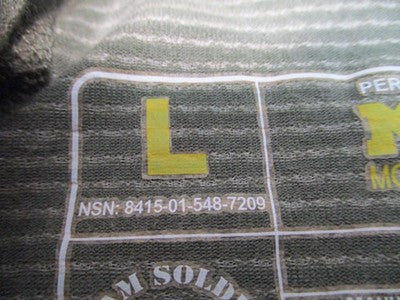 Massif Army Combat Shirt Large L UCP ACU Digital Camo USGI Long Sleeve USA Made