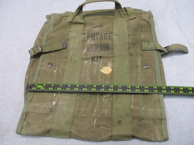 Vintage USGI Tentage Repair Kit Case OD Canvas NSN 8340-00-270-1334 Bag Only