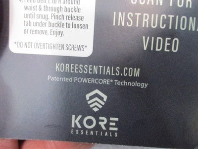 Kore Essentials M3 Tactical Nylon Gun Belt Coyote Brown 24-54 Trim to Fit NWT