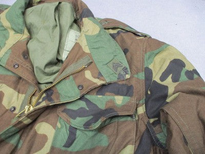 1984 USGI M65 Field Jacket Woodland M81 Medium Regular NSN 8415-00-782-2935