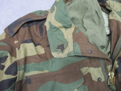 1984 USGI M65 Field Jacket Woodland M81 Medium Regular NSN 8415-00-782-2935