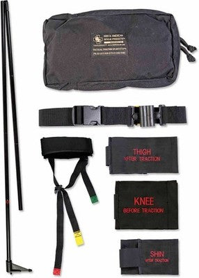 North American Rescue Tactical Traction Splint TTS Military Field Kit MOLLE