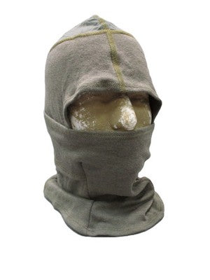Elite Issue FR Balaclava Hood Grey Coyote Trim One Size USA Made Tactical NWOT