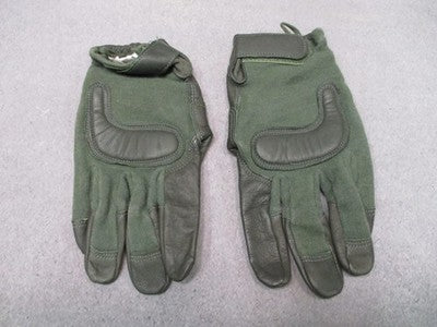 USGI Army Combat Glove Type II Capacitive Large Leather Touchscreen Green EUC