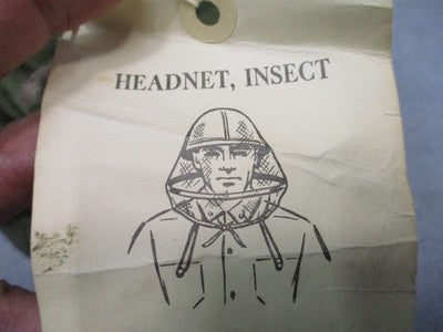 Vietnam Era USGI Insect Headnet OD Green DSA-100-4380 FSN 8415-261-6630 NWT