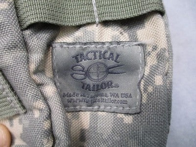 Tactical Tailor 10057 Modular Zipper Utility Pouch UCP MOLLE Nalgene Canteen