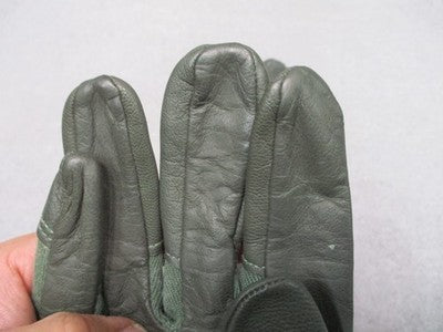 USGI Army Combat Glove Type II Capacitive Large Leather Touchscreen Green EUC