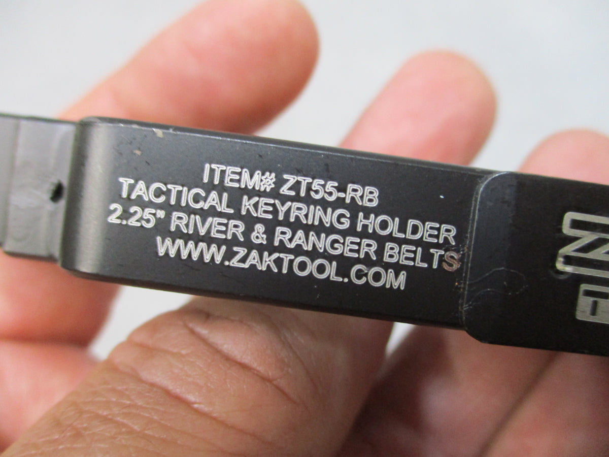 ZAK Tool ZT55-RB Tactical Key Ring Holder Black 2.25 Inch Ranger Duty Belt USA