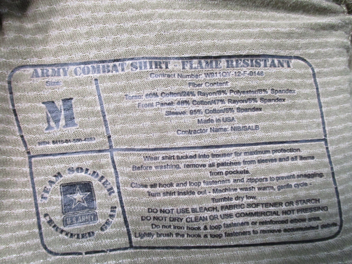 USGI Army Combat Shirt ACS FR Multicam OEF-CP Medium GWOT USA Flame Resistant