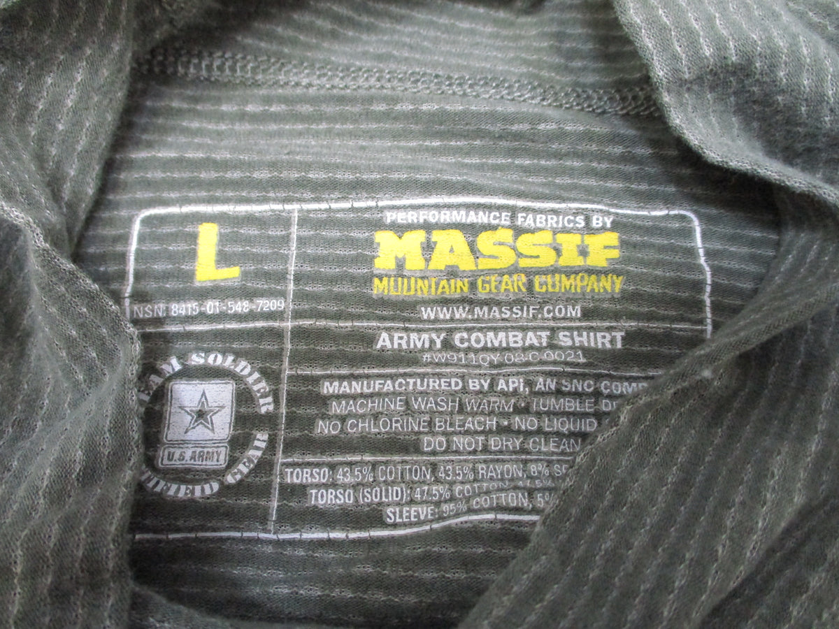 USGI Massif Army Combat Shirt Large UCP ACU Digital Camo Army Strong Logo GWOT