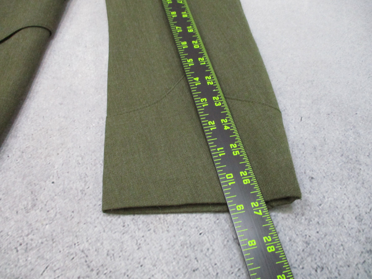 USMC Service Alpha Green Jacket 46L Crown Clothing USA Coat w/ Insignia