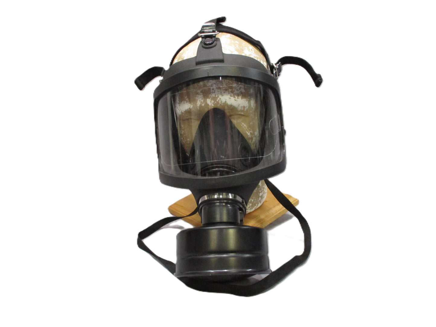 Full Face Gas Mask Respirator 40mm NATO Filter 5-Point Harness Bag Open Box