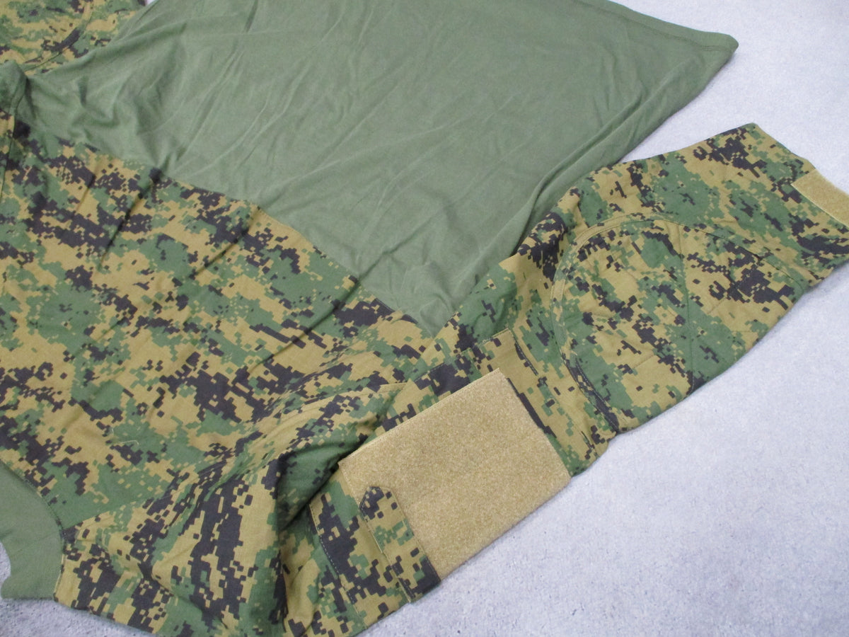 Rothco XL Woodland Digital Camo Combat Shirt Long Sleeve NYCO Tactical