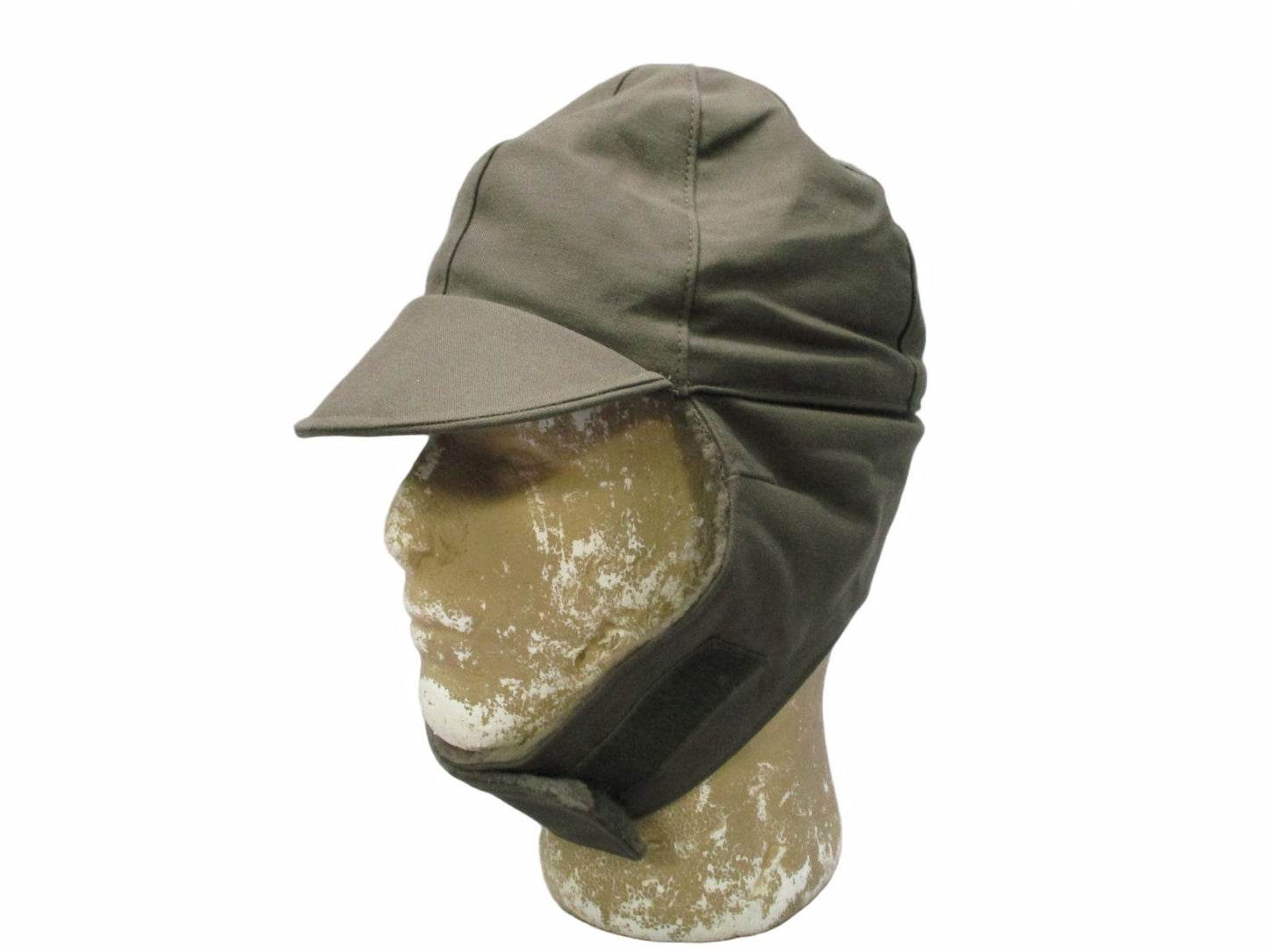 Bundeswehr German Army Winter Cap Olive Green Size 55 US 6 7/8 Military Surplus