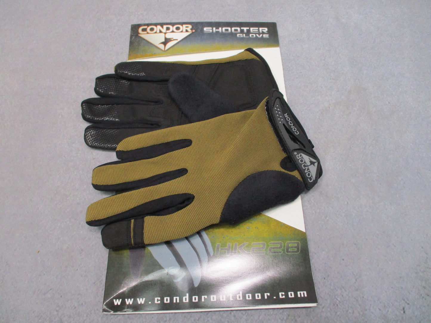 Condor HK228 Shooter Gloves Coyote Tan Tactical Range Gloves New