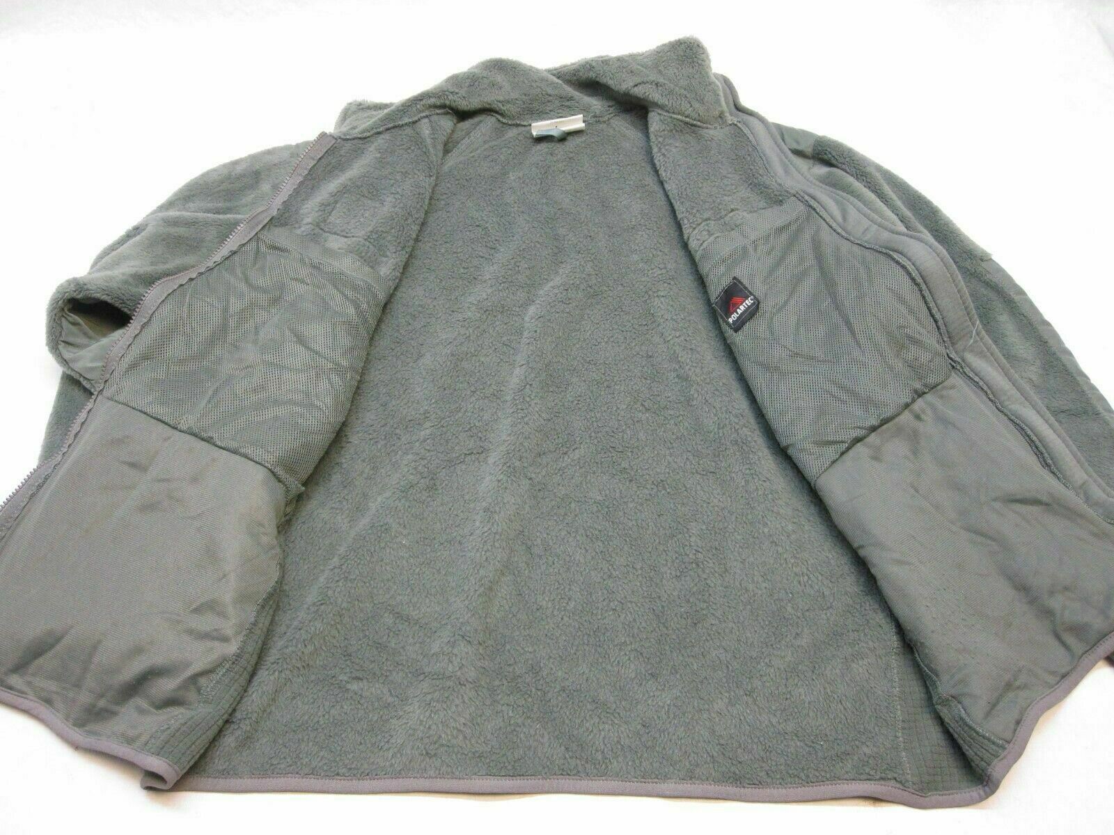 Used Polartec Gen III Army fleece jacket in foliage green, military-style cold weather top by Centex Military Gear.