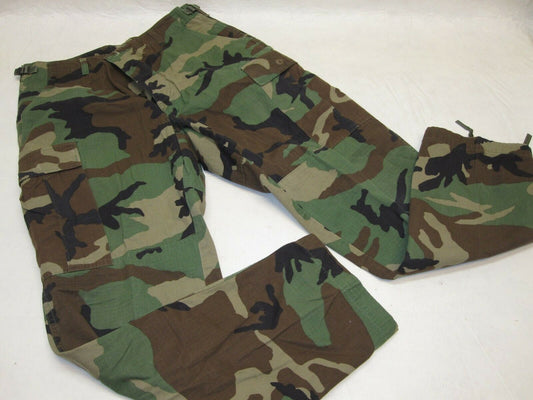 USGI ARMY BDU PANTS HOT WEATHER TROUSERS SUMMER RIPSTOP WOODLAND FOREST CAMO - Centex Military Gear