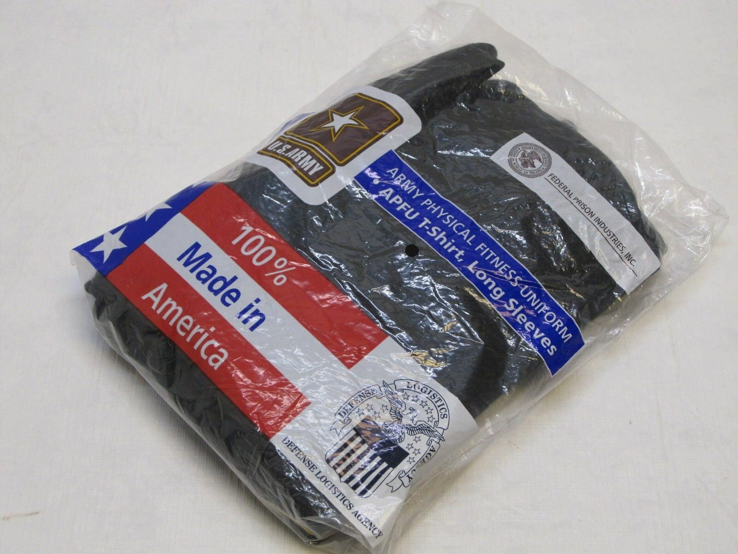 NEW US ARMY ISSUE LONG SLEEVE PT SHIRT ATHLETES T-SHIRT LARGE BLACK/GOLD UNIFORM - Centex Military Gear