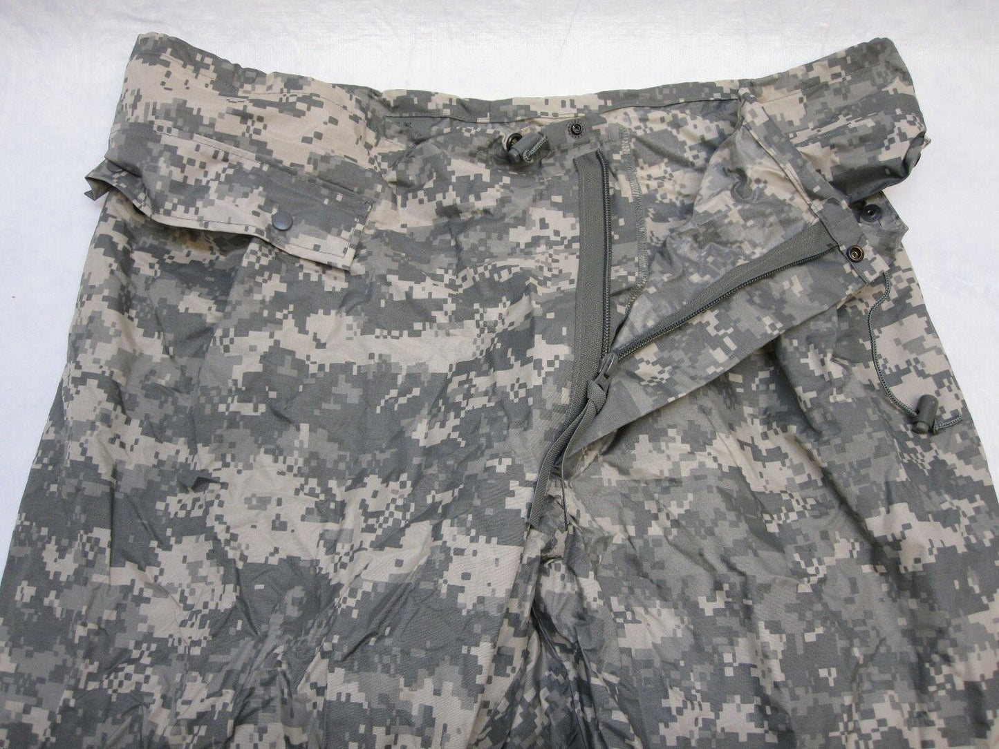NWOT ARMY ACU DIGITAL WET WEATHER TROUSERS ORC IMPROVED RAIN PANTS LARGE