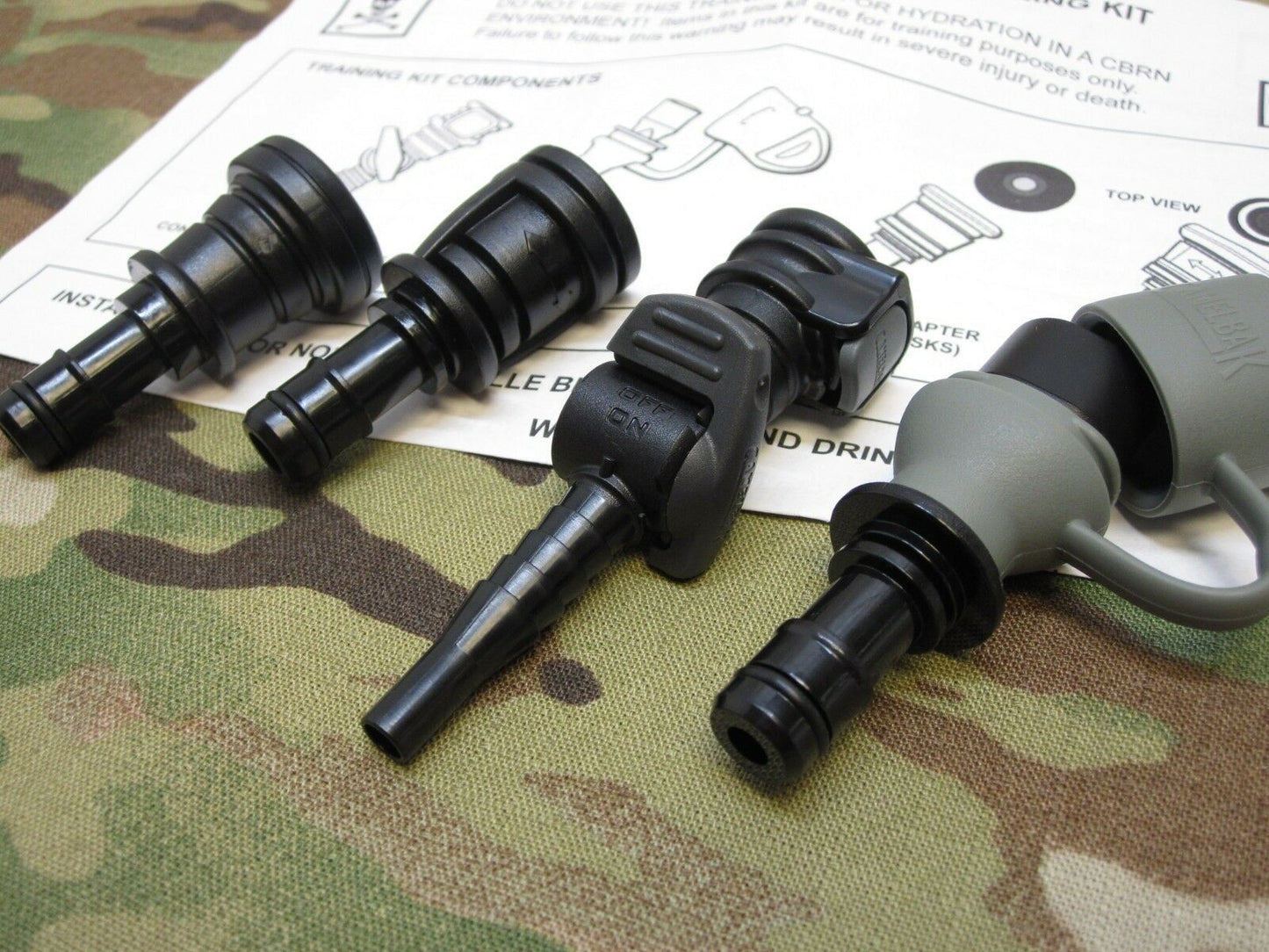NEW GAS MASK ADAPTER CAMELBAK BITE VALVE MOUTH PIECE M40/50 HYDRATION SYSTEM - Centex Military Gear