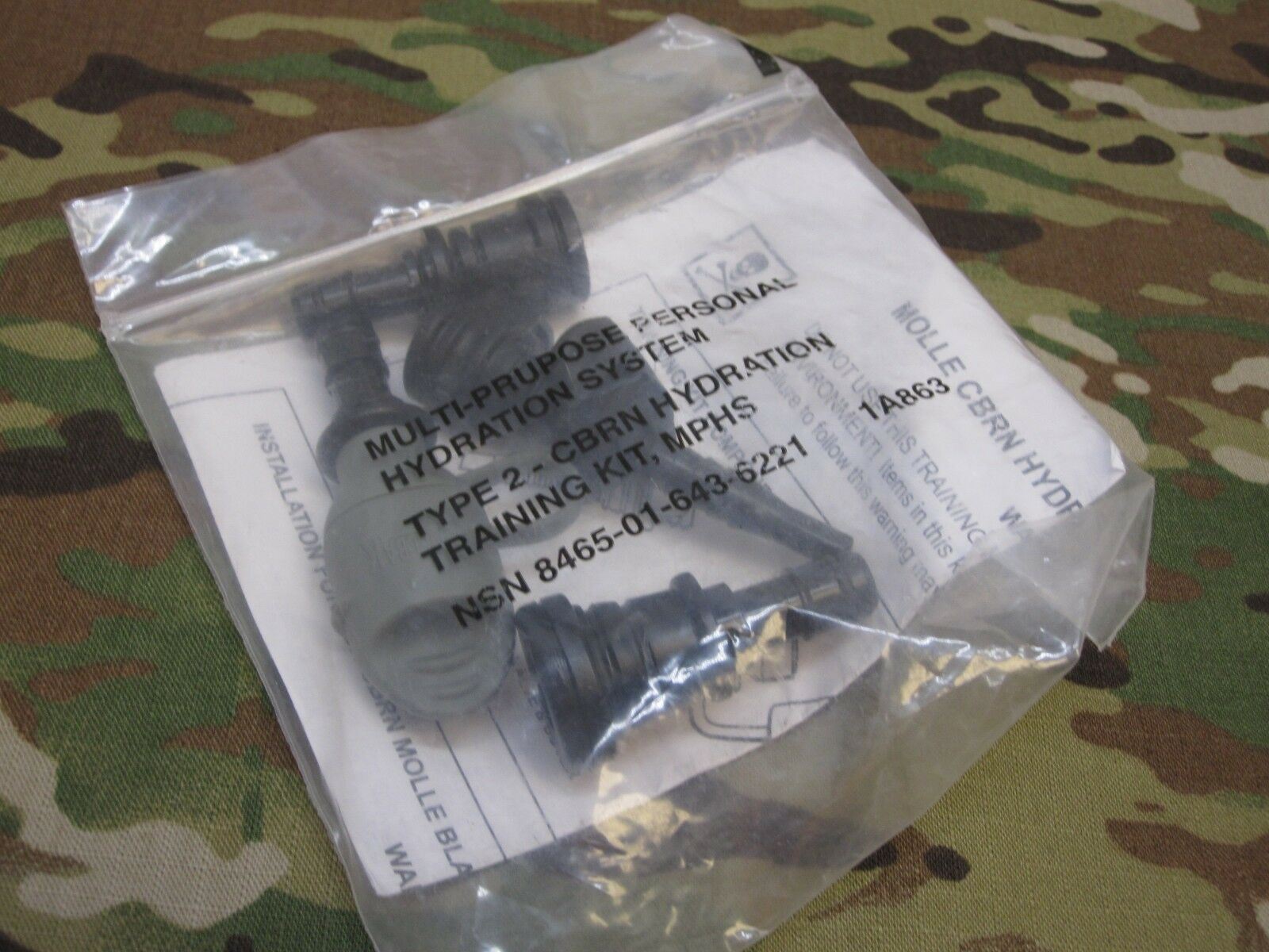 NEW GAS MASK ADAPTER CAMELBAK BITE VALVE MOUTH PIECE M40/50 HYDRATION SYSTEM - Centex Military Gear