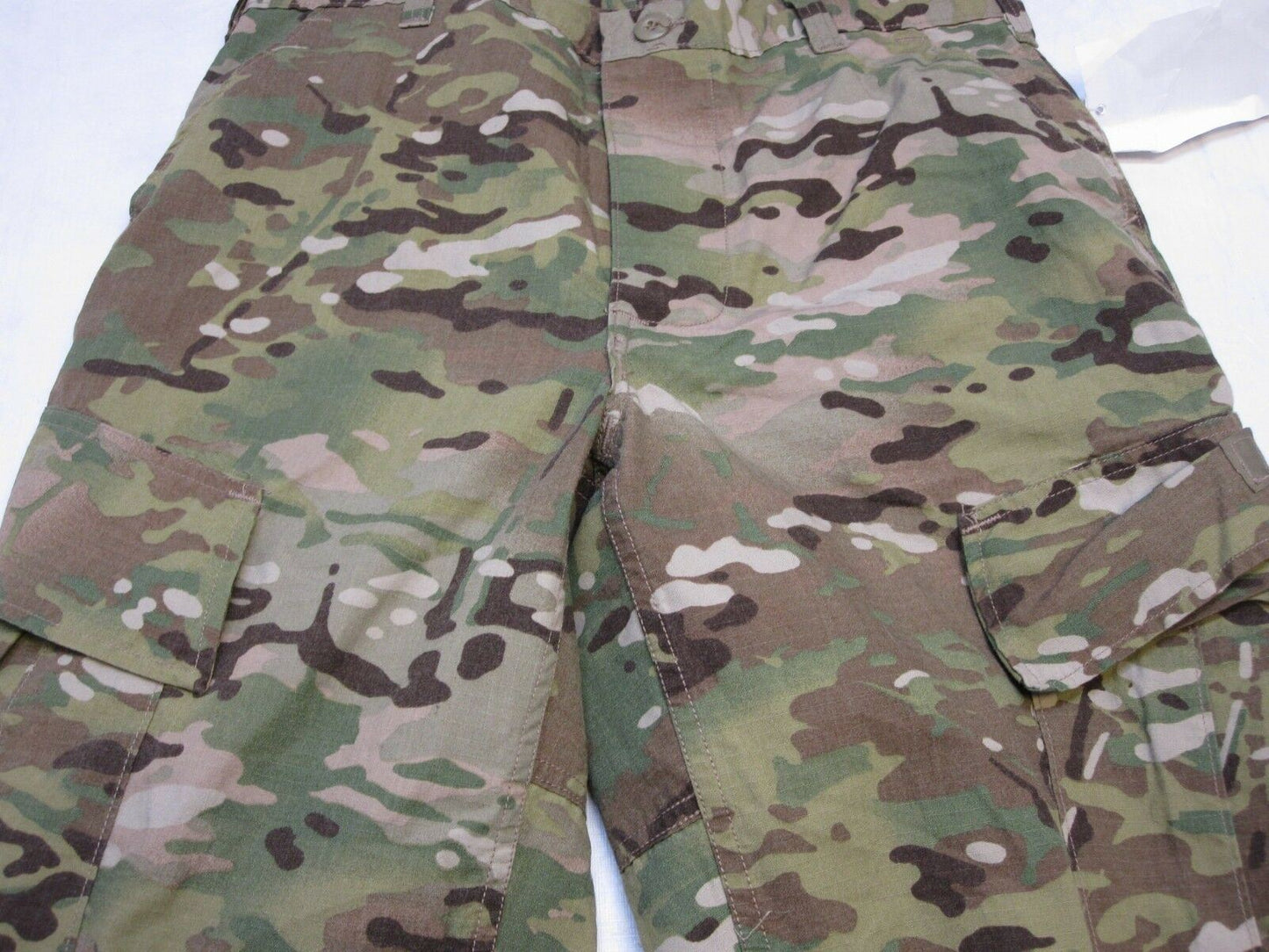 Army issue Multicam uniform set with flame-resistant top and pants, medium/regular size, by Centex Military Gear.